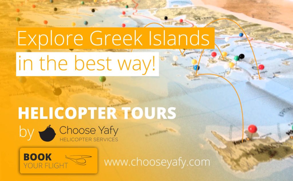 Discover Santorini and nearby islands with a helicopter tour!